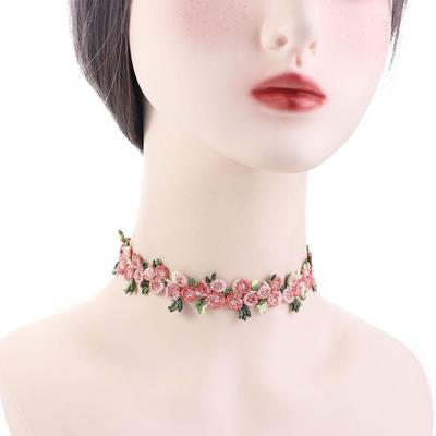 Gifts Accessories Vintage Sweet Romantic Floral Clavicle Chain Flower Necklace Choker Chain Jewelry