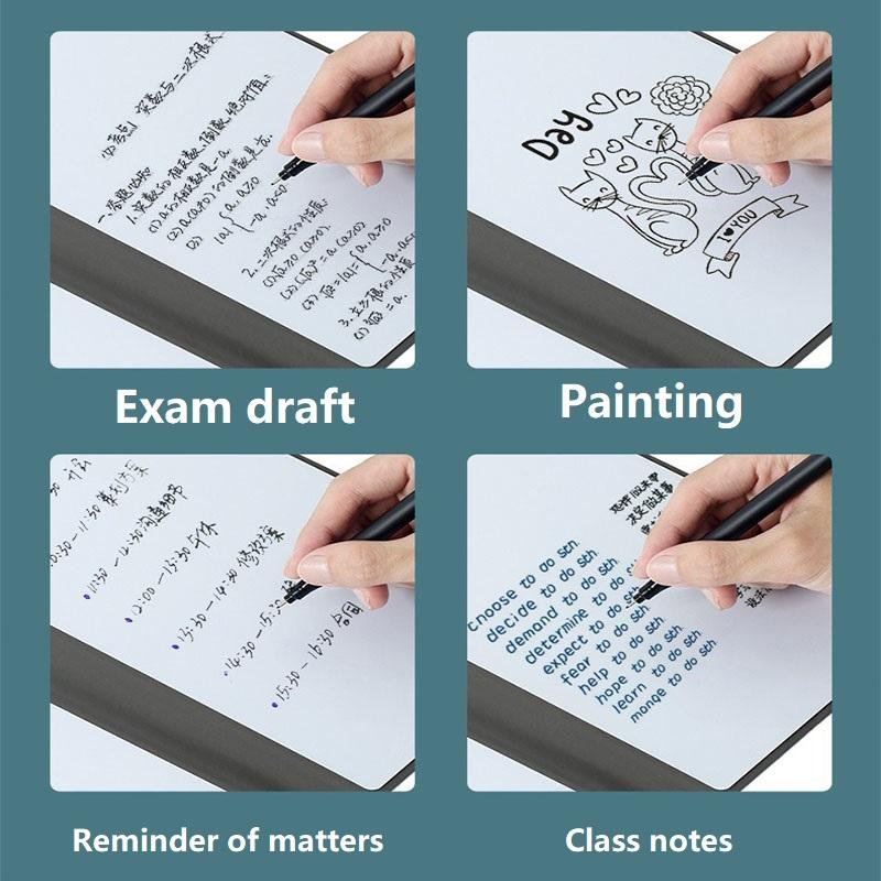 Blackboard A5 Whiteboard Book Sticky Whiteboard Planner Reusable Notebook Set with Whiteboard Pen BBAN01