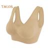 Seamless Sports Bras for Women Large Size Wireless Brassiere Tank Top with Removable Pads Stretchy Yoga Bra