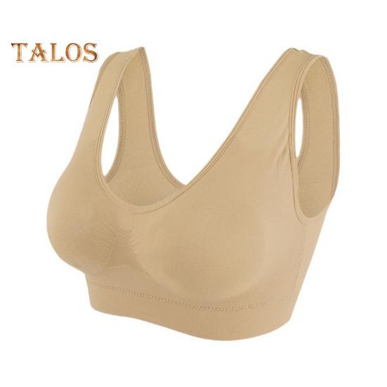 Seamless Sports Bras for Women Large Size Wireless Brassiere Tank Top with Removable Pads Stretchy Yoga Bra