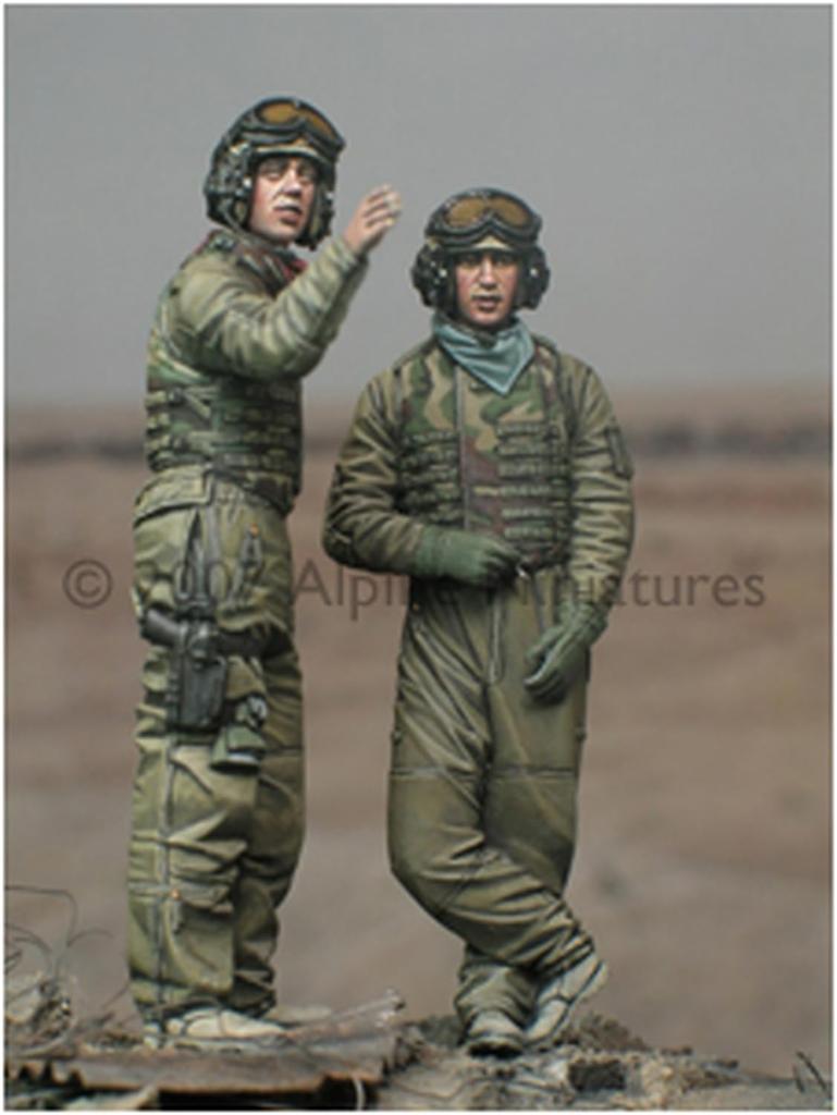 Alpine Miniatures 1/35 OIF American Tank Crew Set Resin Kit AM35025 (Person)