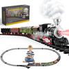 Hot Bee Train Set - Train Toys For Boys , Lights And Sound, Toy Train Set For Under Christmas Tree, Toddler Model Trains For 3 4 5 6 7 8+ Years Old