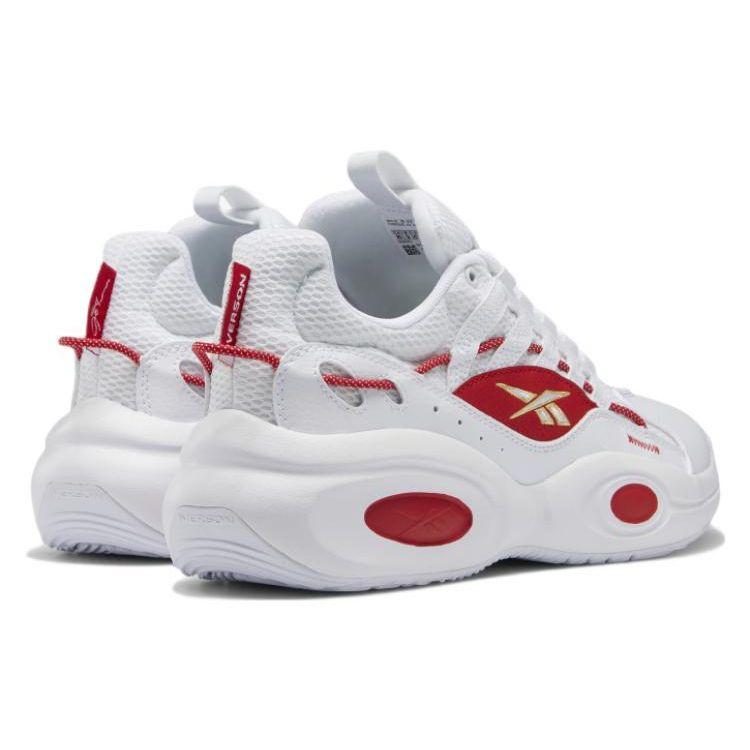Reebok Solution Mid White Vector Red Unisex Sneakers Footwear-White Matte-Gold GX8926