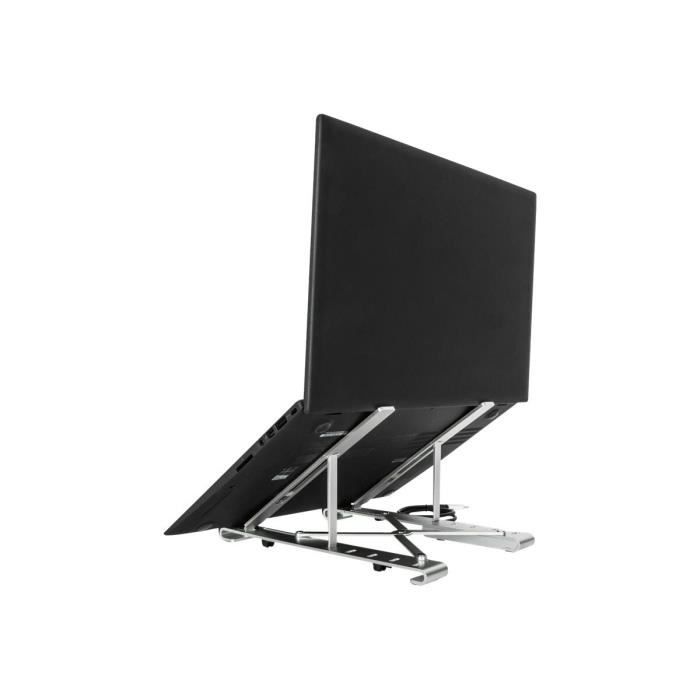 Support PC portable - Targus - Pliable - Aluminium - USB-A intégré - Ultra-compact