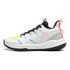 Li Ning Pantofi de Baschet Versatili Simpli cu Talpă Rebound Joasă, Pumn Lung V3, pentru Copii Adidași Copii Alb YKBU066-3