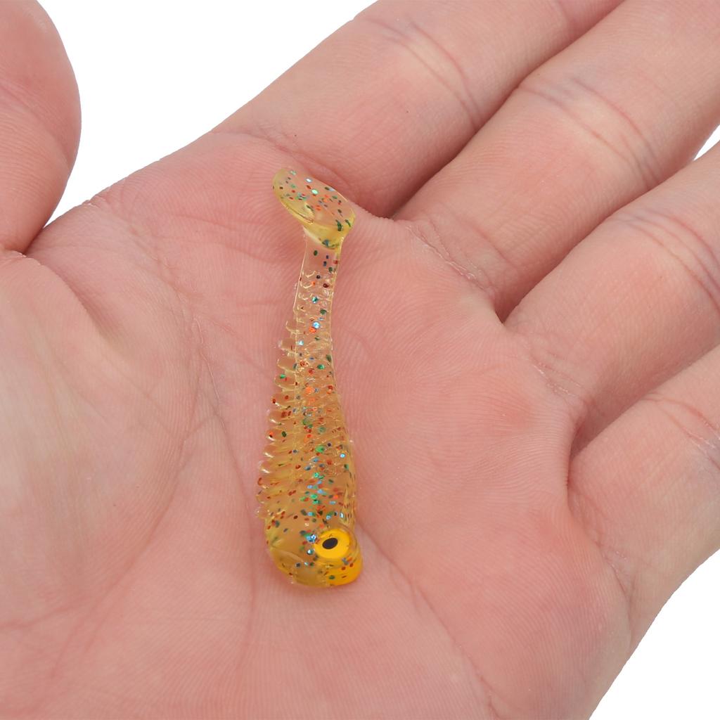 50PcsCelsiusBag Artificial Fishing Lures Soft Silicone Baits Lifelike Paddle Tail Swimbait