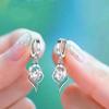 Zinc Alloy 925 Pendant Earrings You Are in My Heart Birthstone Jewelry for Women Birthday Anniversary Gift Fine Ladies