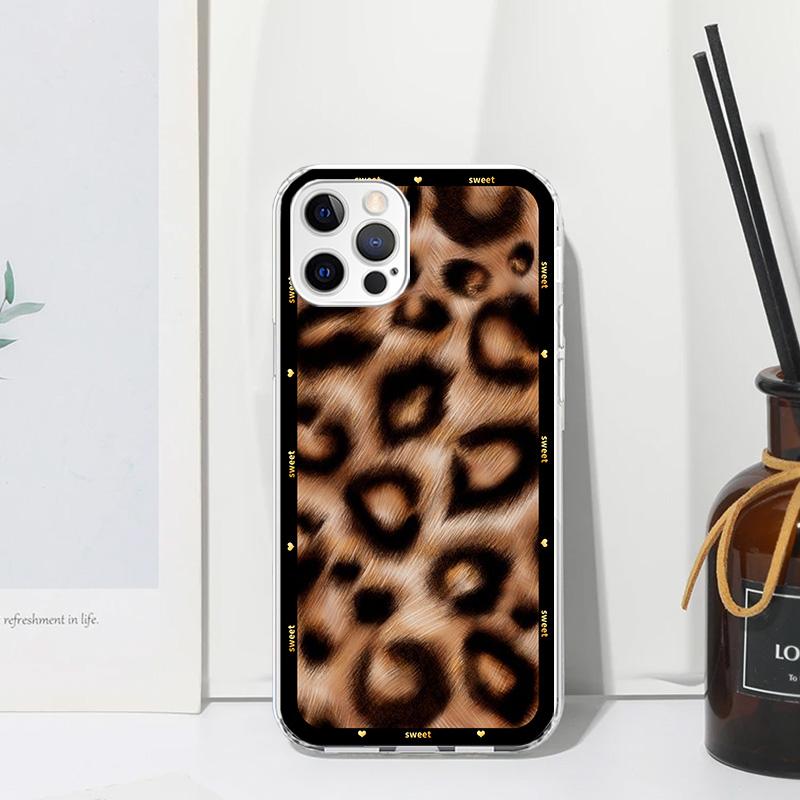 Animal Leopard Print Phone Case For Iphone 17 Air 16 15 Plus 16E 14 Pro Max 13 Mini 12 11 7 8 SE Fundas Soft Back Cover 17 Air 1