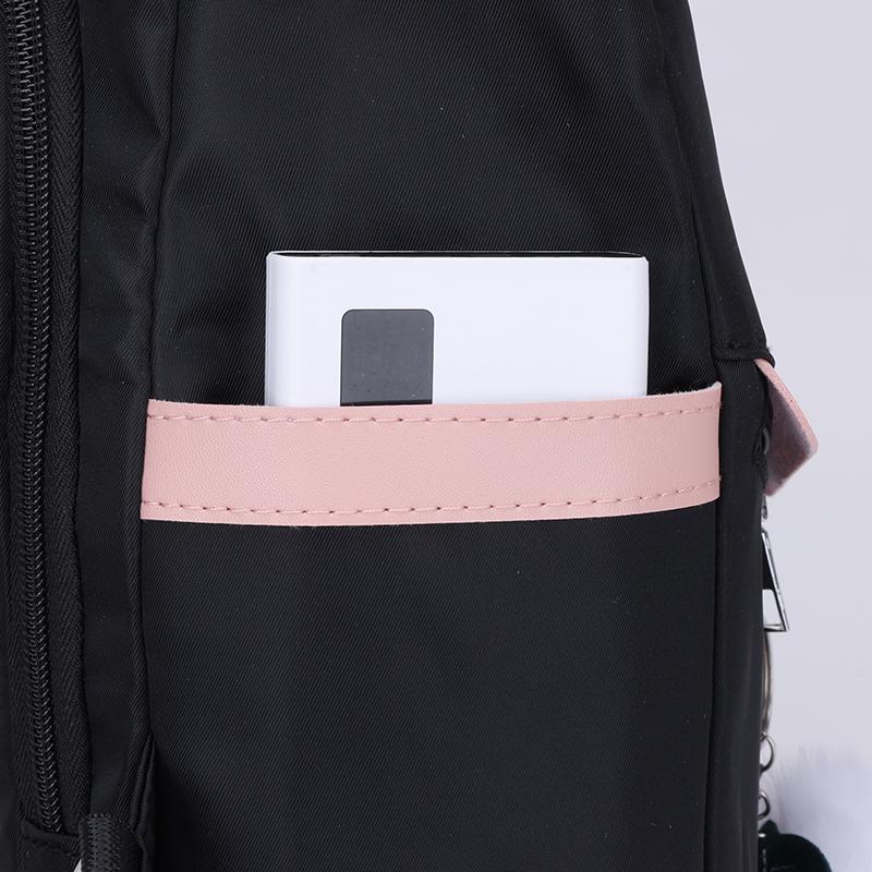 Casual Oxford Shoulder Bag Women's Block Color Backpack Large Capacity Waterproof Backpack