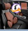 Memory Foam Car Lumbar Support Pillow Auto Neck Pillow Waist Support Removable Washable Universal Car Seat Pillow Headrest