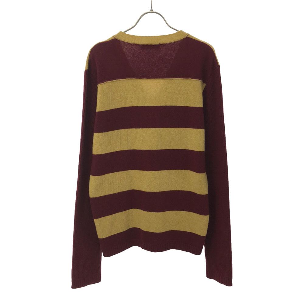 M.GRIFONI Fabricat în Italia lână Model Bordură Mânecă lungă cardigan tricotat 50 Bărbați Folosit