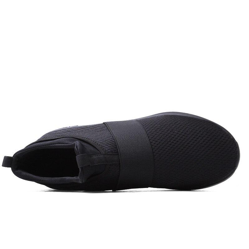 Men Casual Shoes Sneakers Fashion Loafers Comfortable Mesh Mens Shoes Footwear Lightweight Walking Shoes White Size 46