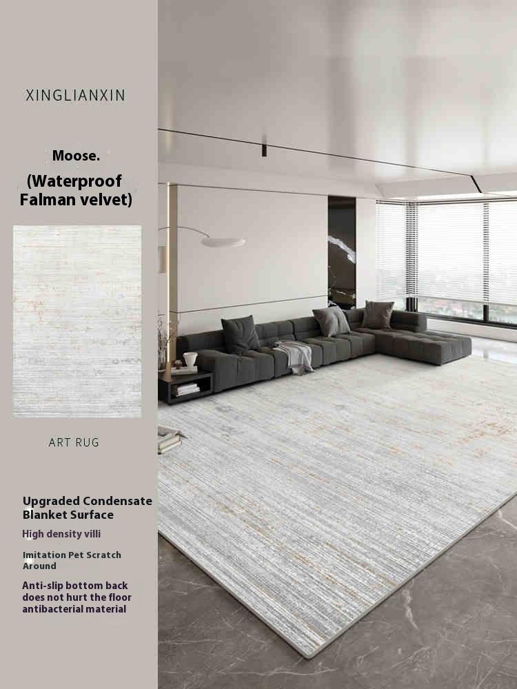 

VIKAMA1PC имитация кашемира с потертой обратной стороной ковер для гостиной светлый роскошный минималистский европейский спальня простой в уходе ковер домашний декор 120X160CM