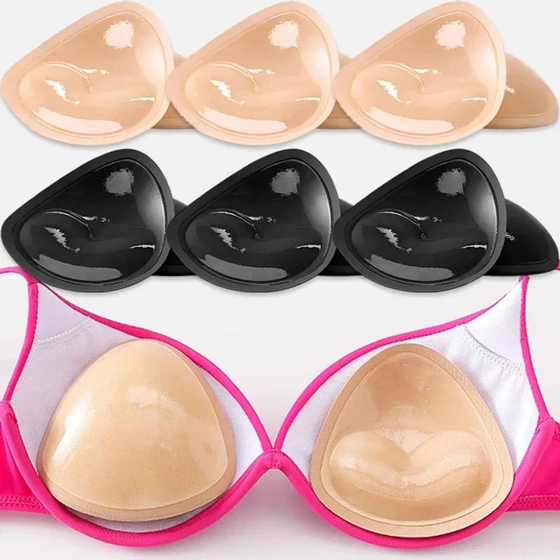 Invisible Chest Push Up Sticky Bra Thicker Sponge Bra Pads Breast Push Up Enhancer Silicone Removeable Inserts Swimsuit Bra