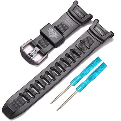 Casio Protrek Unisex Watch 18mm Replacement 21mm PRG-130-1V PRW-1500-1V PRW-1500J-1 PRW-1500J-1 – Accessories, Resin,