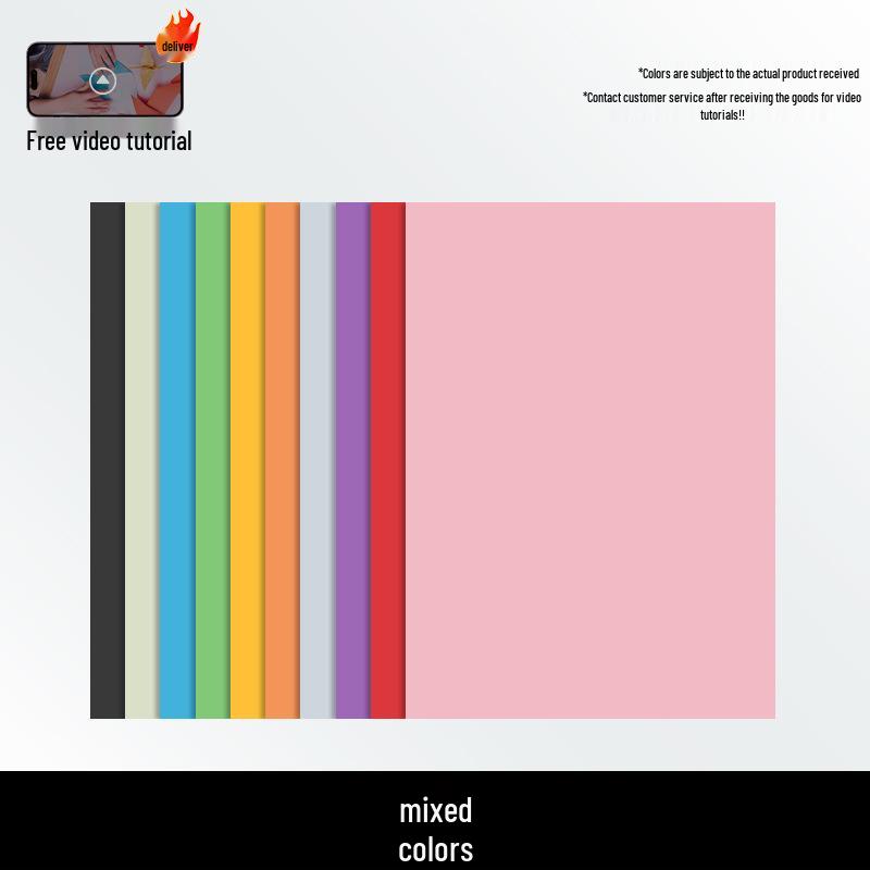 A4 160g Thick Color Cardstock - 10, 20, 50 Sheets for Crafts, Origami, Painting - Black & White. Free Shipping.