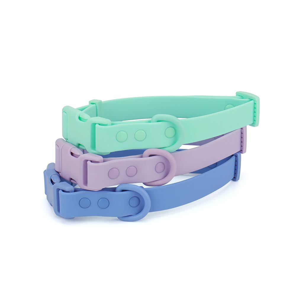 Candy Color PVC Dog Collar Adjustable Pet Large Cat Necklace Collars for Small Medium Big Dog