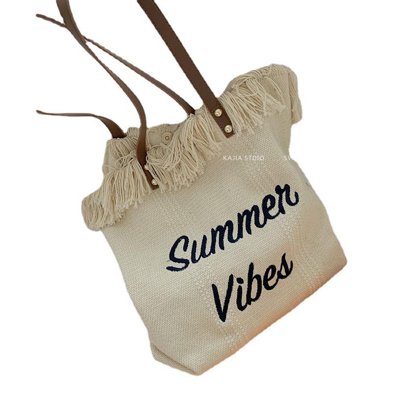 2022 Trendy Pink Fashion Letter Tote: Large Capacity, Versatile Handbag & Shoulder Bag