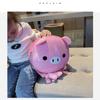 Cute Cartoon Pig Children's Backpack Stylish PVC Eggshell Kindergarten Schoolbags for Boys and Girls Preschool Student Book Bag
