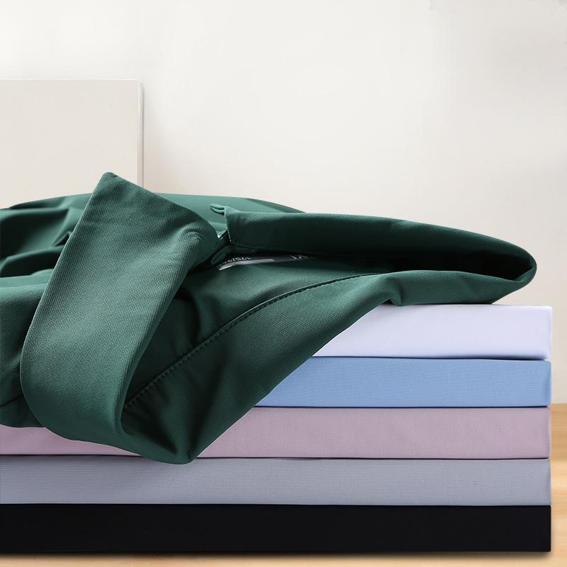 Summer Short-sleeved Lapel Sports PO Shirt Ice Feeling Men's and Women's T-shirt Enterprise Group Work Clothes Printing Logo