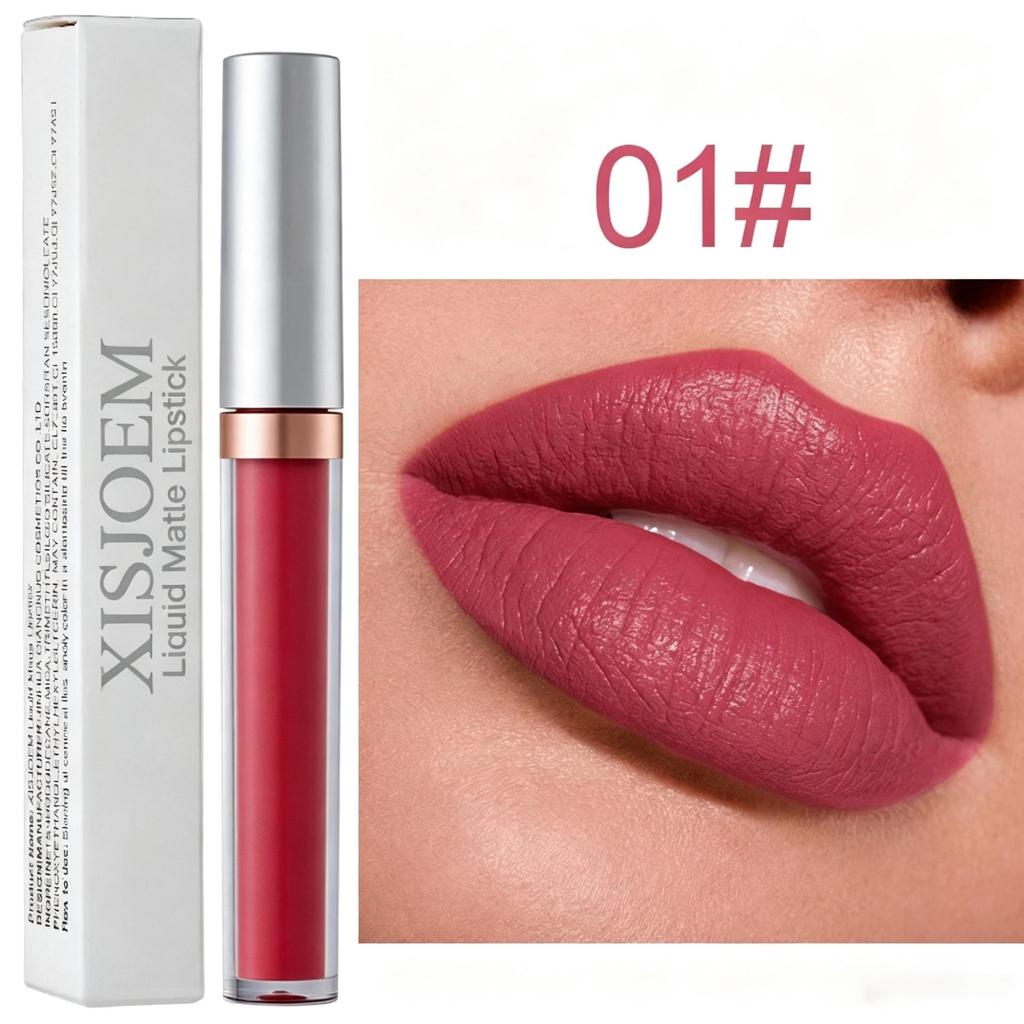Neutral Matte Waterproof Non-stick Lip Gloss – Long-lasting Lip Glaze