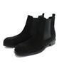 Mellos (Handmade) Square Toe Chelsea Boots - Black Suede