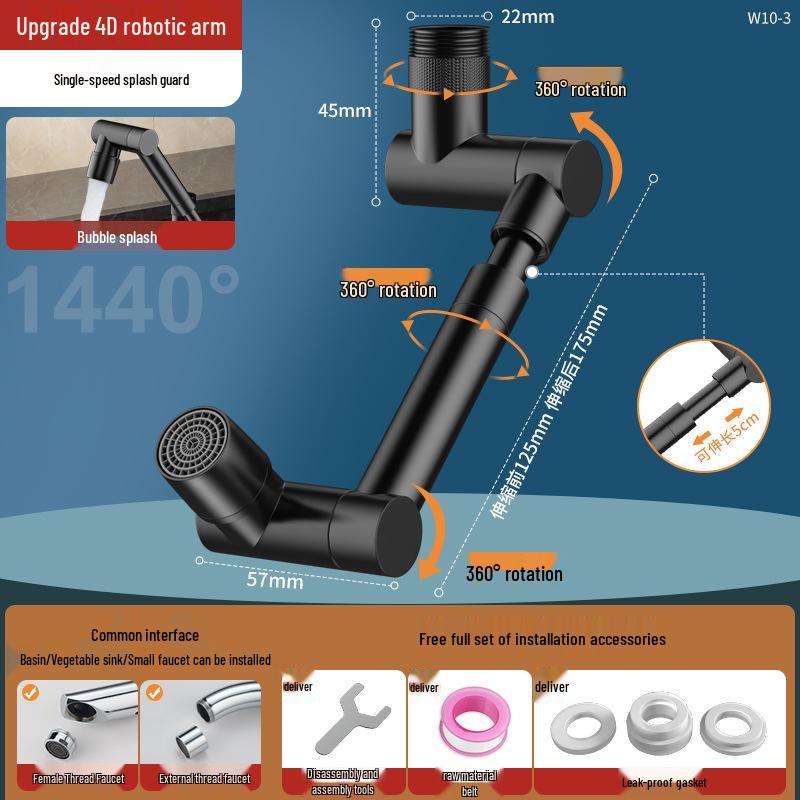 

Rotatable Faucet Extender - Multifunctional Anti-Splash Connector