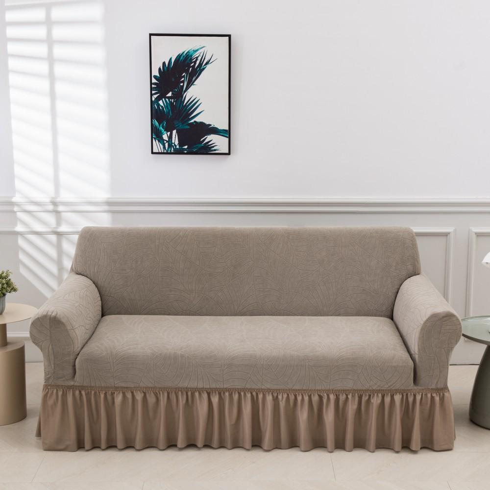 Skirt Sofa Cover All-Inclusive Universal Four-Season Universal Three Or Four-Person Living Room Elastic Fabric Sofa Cover