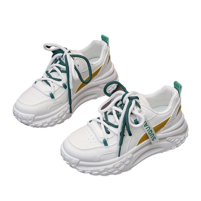 

Кроссовки папы для девочки 2025 весна и осень новые корейская версия универсальные на платформе повседневные кроссовки кеды женский тренд маленькие белые туфли 35