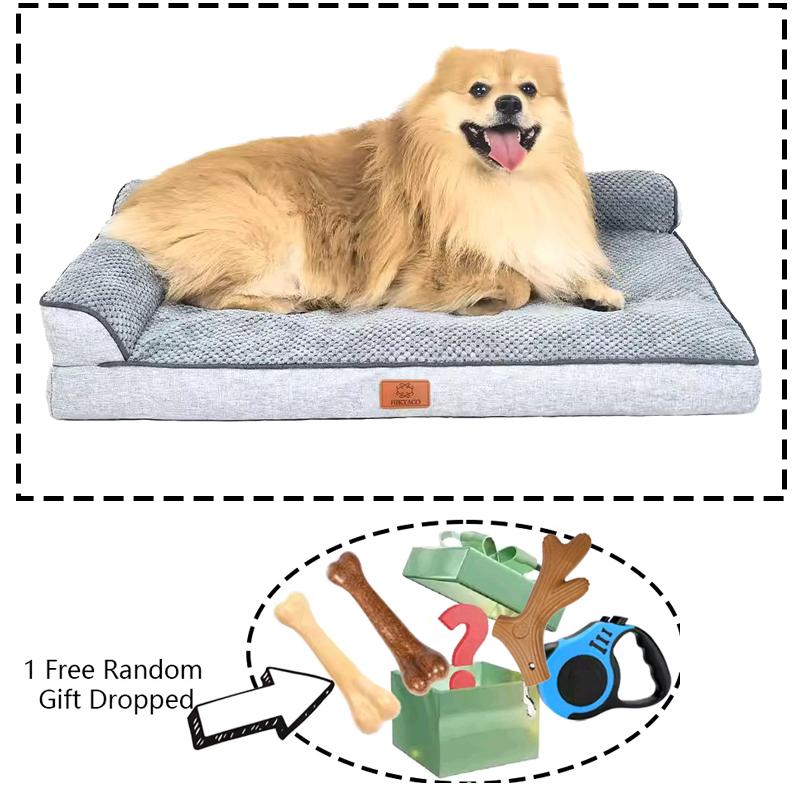 Luxury Dog Bed Dog Accessories Memory Foam Mat  Waterproof All Season Universal Machine Washable Bed for Dog Bed Medium Size Dog L-70X48X13cm
