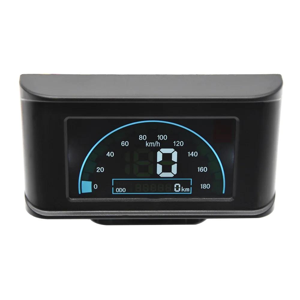 12V24V Digital Odometer Speedometer Speed Meter Gauge LCD Instrument Panel with Alarm Function for Car Truck Universal LCD Panel