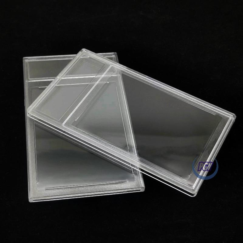 10/20/30pcs 35pt Standard Sport Card Trading Card Protective Boxes Acrylic Transparent Baseball Card Holders with Label Position