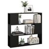 Arbeitszimmer-Bücherregal, dreistöckiges kreatives Aufbewahrungsregal, dekorativer Schrank für das Wohnzimmer, 100 x 24 x 94 cm