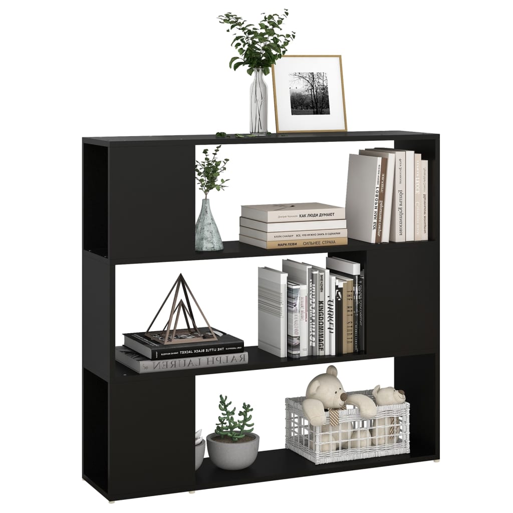 Arbeitszimmer-Bücherregal, dreistöckiges kreatives Aufbewahrungsregal, dekorativer Schrank für das Wohnzimmer, 100 x 24 x 94 cm