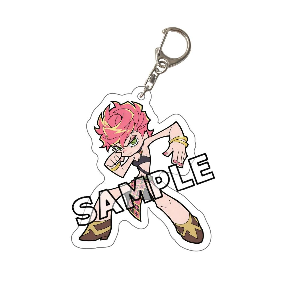 2026 New JoJo Bizarre Adventure Chibi Acrylic Keychain JJBA Jotaro Giorno Jolyne Dio Josuke Bruno Keyring Kawaii Anime Bag Gift