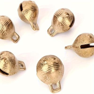 20 Stück Antik Messing Schellen 17mm mit 3mm Loch - Langlebig, Unbeschichtet, Klarer Klang für DIY-Projekte, Heimdekoration, Haustierhalsband-Zubehör