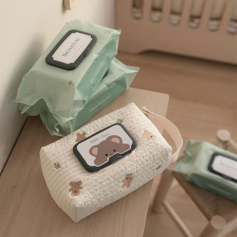 Baby Strollers Tissue Bag Cartoon Wet Wipes Case Reliable Paper Storage Bag Pouch  Tissue Box for Busy Parent