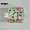 Cube Squeeze Toys Christmas Stress for Anxiety Relief, Clear Fidget Toy, Soft Stretchy Sensory Toy Party Favors Portable Relievers