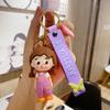 Keychain Doll Cartoon Cute Silicone Key Accessory Multicolor Idea Gift