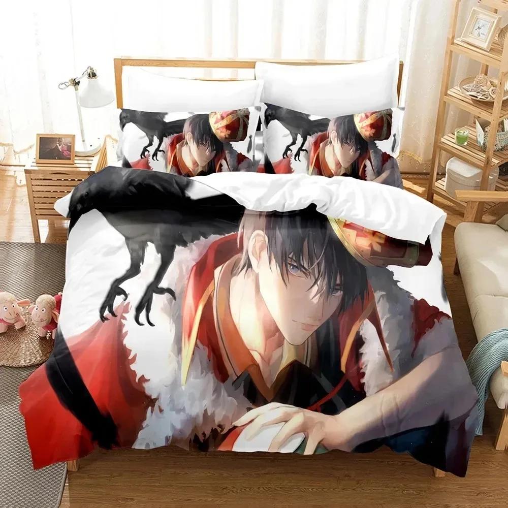 3D-tryck Haikyu Anime Sängkläder Set Pojkar Flickor Twin Queen King Size Påslakan Örngott Säng pojkar Vuxen Hemtextil