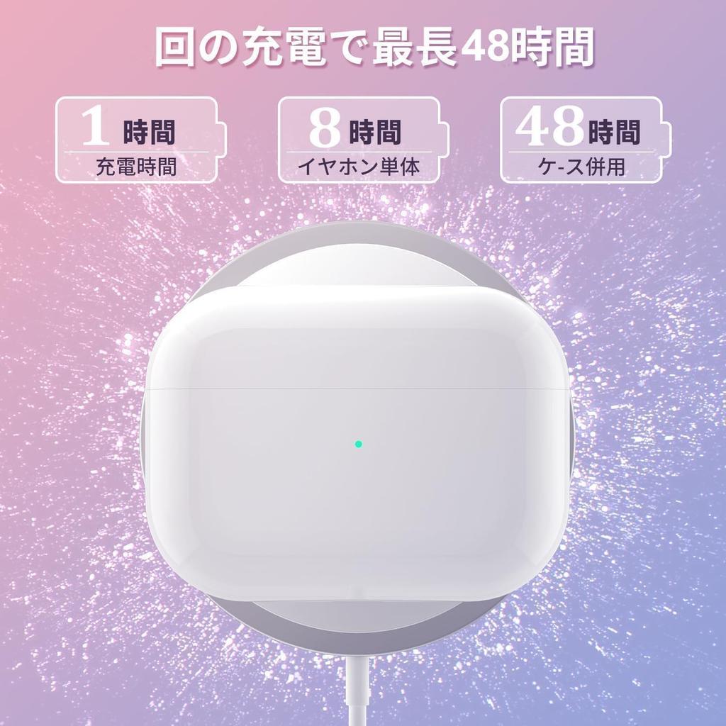 AirPods Pro Wireless Bluetooth Instant Automatic Bluetooth Sound Noise ENC IPX7 Up To 48 Hours of Touch Headset Compatible with and School Earbuds,