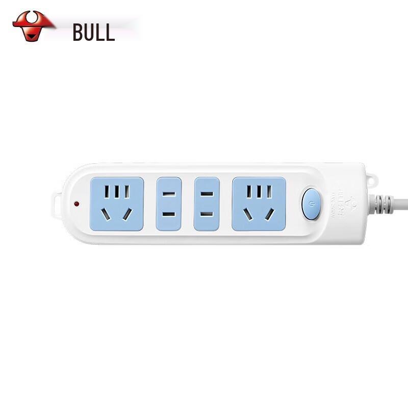 BULL 4-Gang Power Strip with Master Switch, 4m
