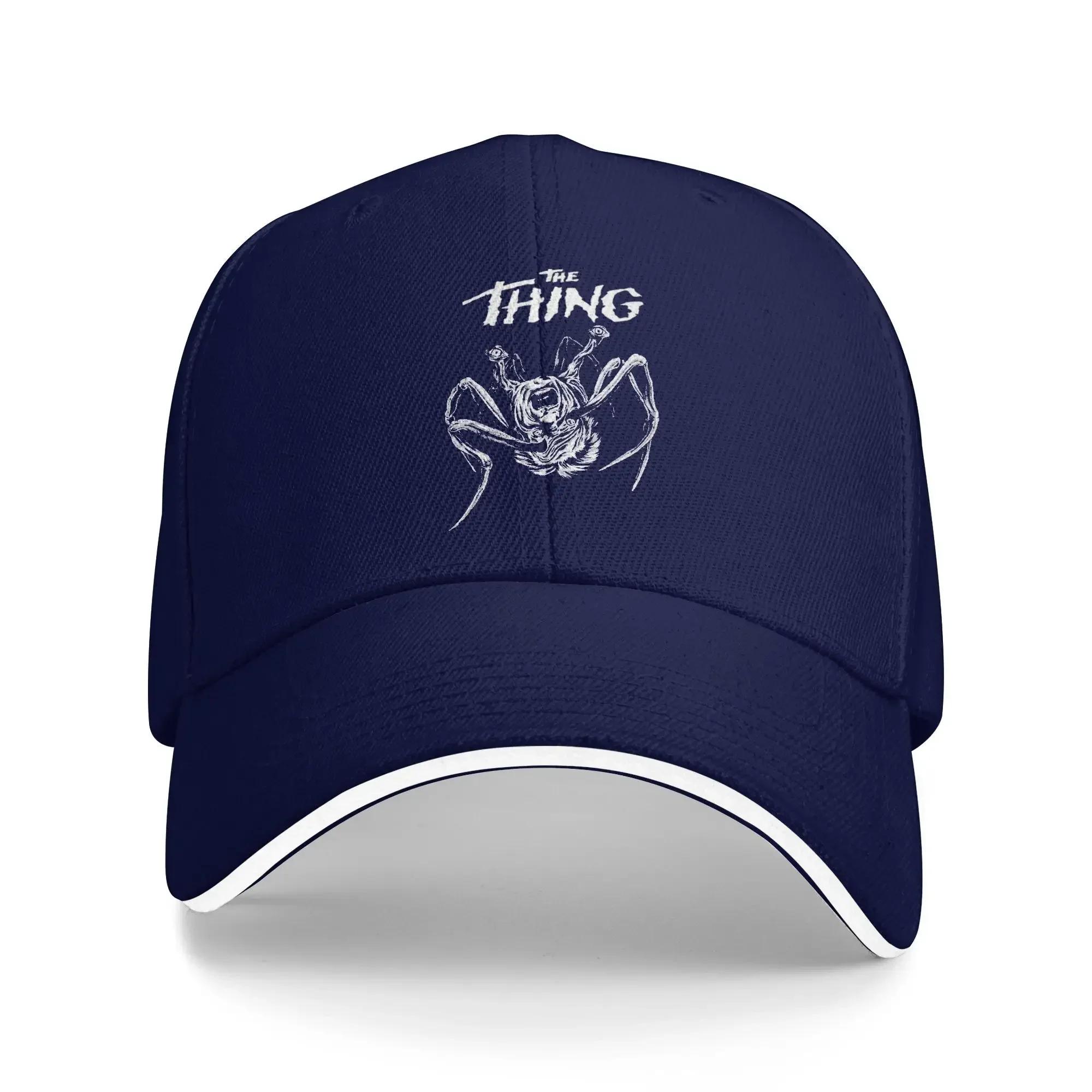 The Thing Horror Movie Baseball Cap spider head Couple Women Design Hip Hop Hats Summer Cute Kpop Rock Adjustable Snapback Cap One Size