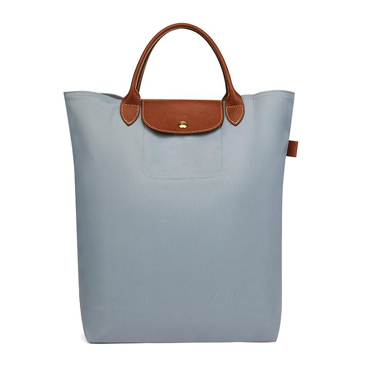 

Longchamp Le Pliage Original Series Logo Button Closure Recycled Polyamide Tote Bag Women tote Light-Gray 10168089P80 Basic Set (Bag)