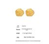 Qiong Yao Niche Irregular Hammered 18K Gold-Plated Pleated Earrings - Fashionable Stainless Steel Design