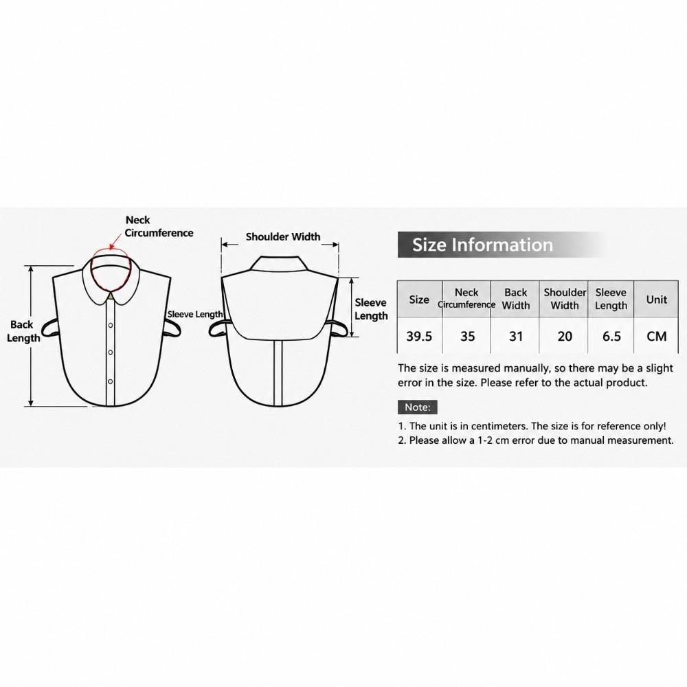 Handmade Beaded Detachable Collar Detachable Faux Collar Accessory Suits Blazers Evening Wear