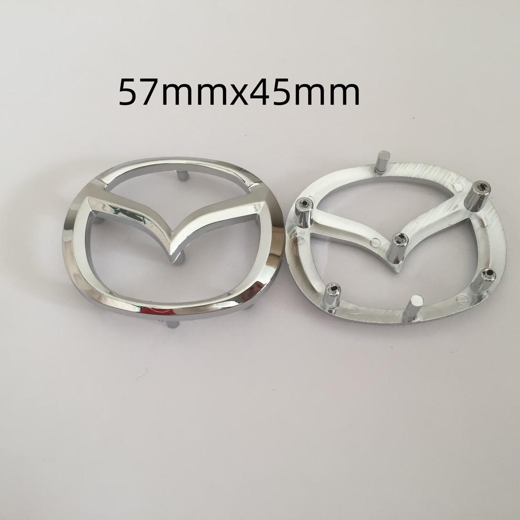 1pcs 3D ABS for Mazda 57x45mm 67x53mm Car Steering Wheel covers emblem Sticker steer wheel Badge Decal styling auto Accessories