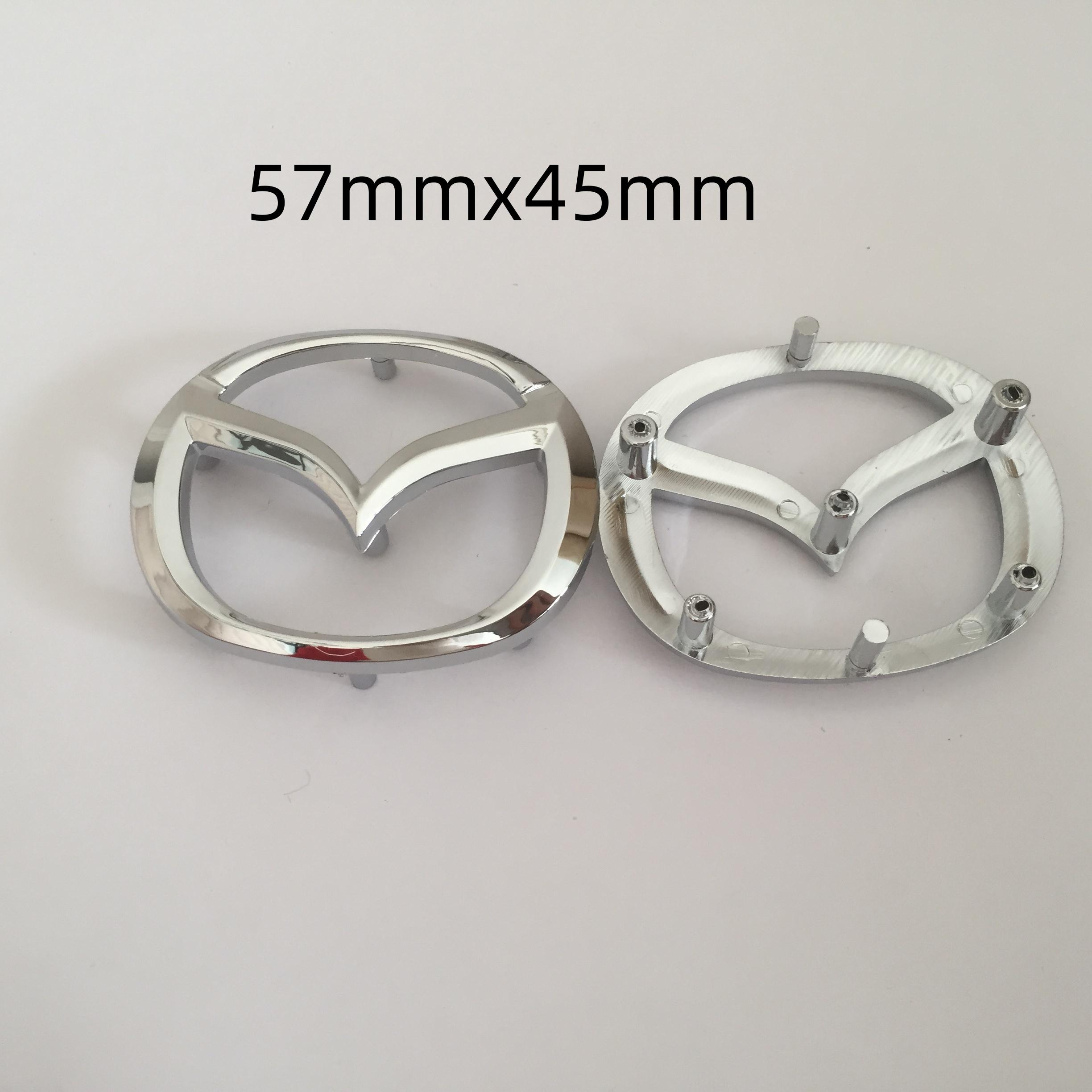 

1pcs 3D for Mazda 57x45mm 67x53mm Car Steering Wheel covers emblem Sticker steer wheel Badge Decal styling auto Accessories