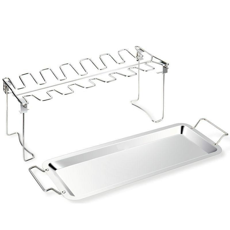 

Chicken Barbecue Grill Portable Barbecue Roasted Chicken Tray Household Non Stick Barbecue Grill BBQ Drying Rack Stainless Steel