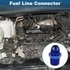 A ABSOPRO Female Flare Reducer Hose Fitting Adapter TF AN8 1/2 NPT Fuel Line Connector Aluminum Blue